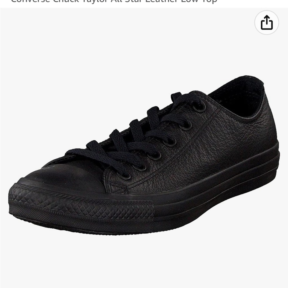 NWOB- Converse all stars new leather low cut/ profile sneakers size 7.5 - Picture 3 of 13